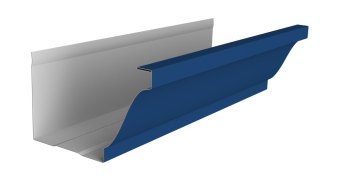 картинка Желоб прямоугольный Vortex Lite 130мм 3м PE RAL 5002 ультрамариново-синий Центр Кровли