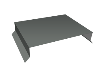 картинка Парапетная крышка прямая 200мм 0,45 PE с пленкой RAL 7005 мышино-серый (3м) Центр Кровли