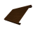 Ламель лицевая 200 забора жалюзи Texas 0,45 Print Elite с пленкой Choco Wood TwinColor Центр Кровли