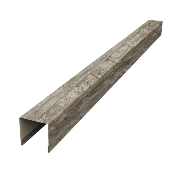 картинка Планка вертикальная лицевая для забора жалюзи Palermo 0,45 Print Elite Nordic Wood TwinColor (2,5м) Центр Кровли