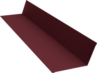 картинка Планка примыкания 90х140 Grand Line 0,5 Сатин матовый RAL 3005 красное вино (3м) Центр Кровли