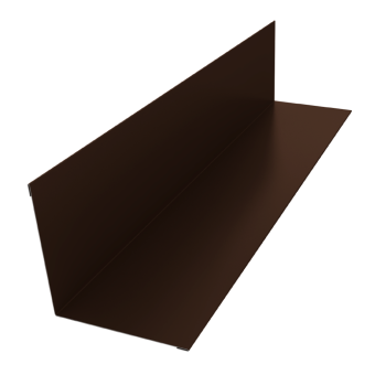 картинка Угол внутренний 110х110 0,5 GreenCoat Pural BT с пленкой RR 887 шоколадно-коричневый (RAL 8017 шоколад) (2м) Центр Кровли
