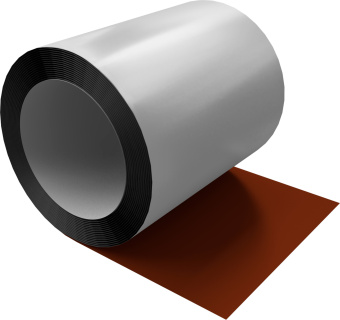 картинка Отмотка Inside Grand Line с внутренним диаметром намотки 600мм 0,45 PE RAL 3009 оксидно-красный Центр Кровли