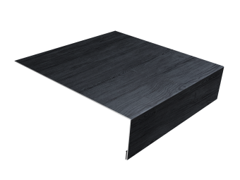 картинка Планка лобовая/околооконная простая 190х50 0,45 Print Premium Grey Wood TwinColor (3м) Центр Кровли