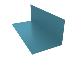 картинка Планка примыкания 130х160мм 0,45 Drap TX RAL 5024 пастельно-синий (3м) Центр Кровли