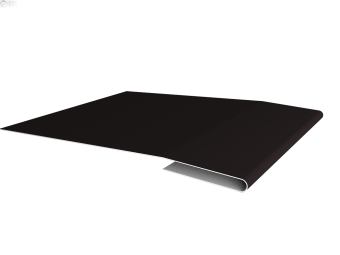 картинка Планка начальная 0,5 Satin Matt TX RAL 9005 черный (2м) Центр Кровли