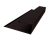 Планка торцевая страховочная Grand Line 0,5 Velur X RAL 9005 черный (2м) Центр Кровли