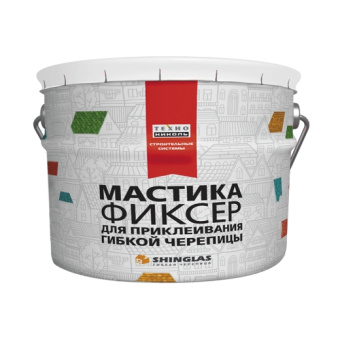 картинка Мастика для гибкой черепицы ТЕХНОНИКОЛЬ №23 Фиксер 12кг (ведро) Центр Кровли