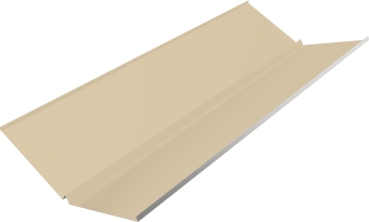 фото Планка ендовы нижней с компенсатором Grand Line 0,45 PE с пленкой RAL 1015 светлая слоновая кость (3м) Центр Кровли картинка Планка ендовы нижней с компенсатором Grand Line 0,45 PE с пленкой RAL 1015 светлая слоновая кость (3м) Центр Кровли