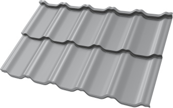 фото Профиль волновой "Квинта Уно" ("Kvinta Uno") 0,45 ПЭ RAL 7004 сигнальный серый Центр Кровли картинка Профиль волновой "Квинта Уно" ("Kvinta Uno") 0,45 ПЭ RAL 7004 сигнальный серый Центр Кровли