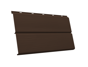 картинка ЭкоБрус 3D 0,345 Grand Line 0,45 Drap TwinColor с пленкой RAL 8017 шоколад Центр Кровли
