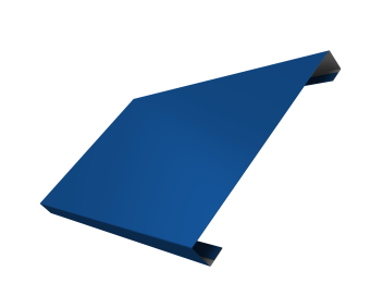 картинка Ламель лицевая 200 забора жалюзи Texas 0,5 Satin с пленкой RAL 5005 сигнальный синий Центр Кровли