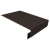 Планка околооконная сложная Кликфальц Pro 0,5 Velur X RR 32 темно-коричневый (3м) Центр Кровли