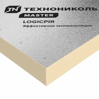 картинка Плита теплоизоляционная Logicpir Ф/Ф 1200х1200х100 (5,760м2) Центр Кровли