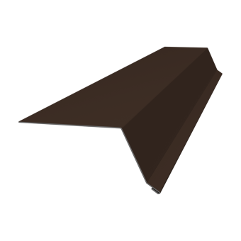картинка Планка капельник 100х55 Grand Line 0,5 Velur RAL 8017 шоколад (3м) Центр Кровли