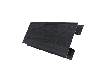 картинка Планка H-образная стыковочная сложная 0,45 Print Premium Grey Wood TwinColor (3м) Центр Кровли