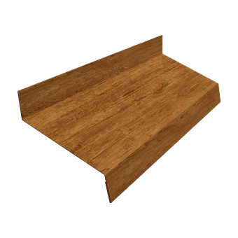 картинка Отлив простой 50 0,45 Print Elite Golden Wood TwinColor (2м) Центр Кровли