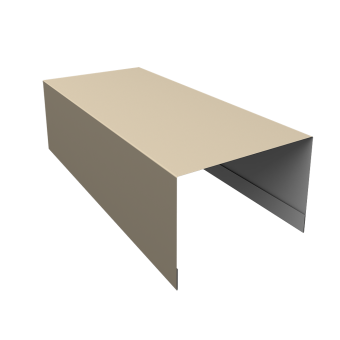 картинка Крышка для забора из сайдинга ЭкоБрус 0,5 Satin RAL 1015 светлая слоновая кость (2,5м) Центр Кровли