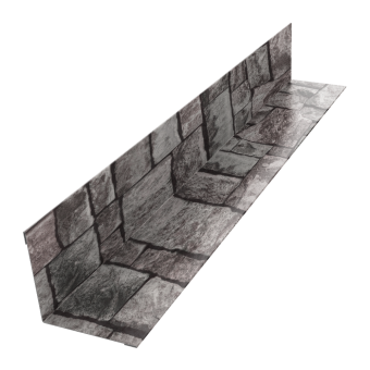 картинка Угол внутренний 70х70 0,45 Print Elite Fine Stone TwinColor (3м) Центр Кровли