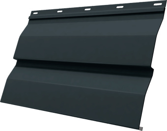 картинка Корабельная Доска Grand Line 0,5 GreenCoat Pural БТ матовый с пленкой RR2H3 (RAL 7016 антрацитово-серый) Центр Кровли