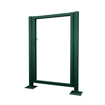 картинка Калитка Жалюзи 2,0х1 прямоугольный фланец 230х230 RAL 6005 без заполнения Центр Кровли