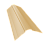 Планка конька фигурного 100x100 0,45 PE с пленкой RAL 1014 слоновая кость (2м) Центр Кровли