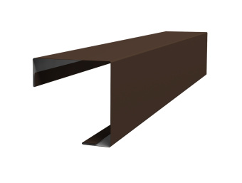 фото Угол внешний простой фальц 0,5 PE с пленкой RAL 8017 шоколад (3м) Центр Кровли картинка Угол внешний простой фальц 0,5 PE с пленкой RAL 8017 шоколад (3м) Центр Кровли