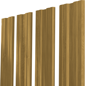 фото Штакетник Twin XL с прямым резом Grand Line 0,45 Print Elite Honey Wood TwinColor Центр Кровли картинка Штакетник Twin XL с прямым резом Grand Line 0,45 Print Elite Honey Wood TwinColor Центр Кровли