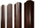 Штакетник М-образный B фигурный 0,45 Print Elite Cherry Wood TwinColor Центр Кровли