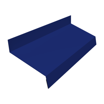 картинка Отлив простой 50 0,45 PE с пленкой RAL 5002 ультрамариново-синий (3м) Центр Кровли