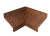 Угол отлива внутренний 70 0,45 Print-Double Premium с пленкой Golden Wood Fresh Центр Кровли