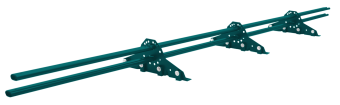 картинка Снегозадержатель для фальцевой кровли Grand Line RAL 5021 3м Центр Кровли