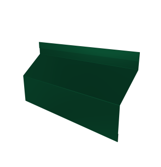 картинка Ламель забора жалюзи Milan Slim стартовая/финишная для калиток и ворот 0,5 Satin Matt RAL 6005 зеленый мох Центр Кровли