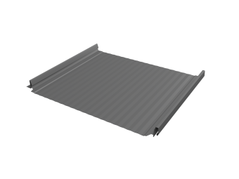 картинка Кликфальц Pro Gofr Grand Line 0,45 PE с пленкой на замках RAL 9006 бело-алюминиевый Центр Кровли