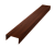 Крышка забора для горизонтального монтажа штакетника 0,45 Print Elite Choco Wood TwinColor (2,5м) Центр Кровли