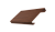 Ламель лицевая 125 забора жалюзи Texas 0,45 Print Elite с пленкой Choco Wood TwinColor Центр Кровли