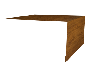 картинка Планка околооконная простая 250х50 0,45 Print-double Elite Golden Wood (3м) Центр Кровли