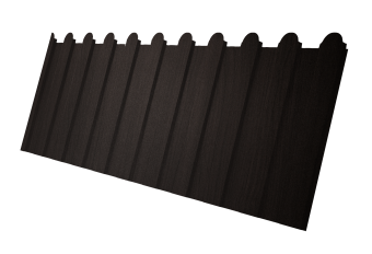 картинка Профнастил С8A v01 фигурный 0,45 Print Elite Coffee Wood TwinColor Центр Кровли