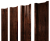 Штакетник П-образный В с прямым резом 0,45 Print Elite Cherry Wood TwinColor Центр Кровли