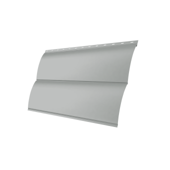 картинка Блок-хаус new Grand Line 0,45 PE с пленкой RAL 9006бело-алюминиевый Центр Кровли