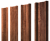 Штакетник М-образный А с прямым резом 0,45 Print Premium Rowan Wood Intense FTC Центр Кровли