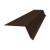 Планка капельник 100х55 0,5 Atlas X с пленкой RAL 8017 шоколад (2м) Центр Кровли