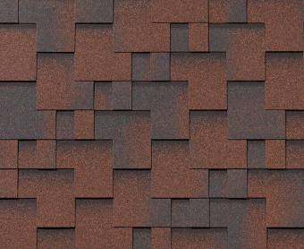 картинка Черепица гибкая RoofShield Премиум Модерн медный Центр Кровли