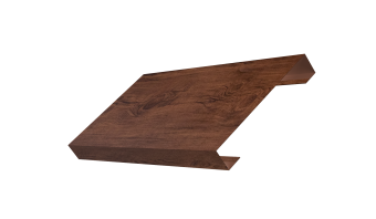 картинка Ламель лицевая 125 забора жалюзи Texas 0,45 Print Premium с пленкой Cherry Wood Fresh TwinColor Центр Кровли