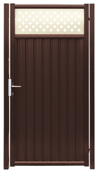 картинка Калитка Estet Plus 2,4х1 RAL 8017/1014 Центр Кровли