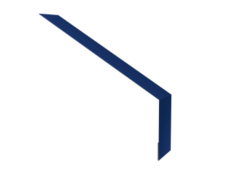 картинка Планка карнизная для мягкой кровли 135х50 0,45 PE с пленкой RAL 5002 ультрамариново-синий (3м) Центр Кровли