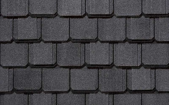 картинка Черепица гибкая CertainTeed Grand Manor black pearl Центр Кровли