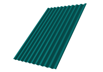 картинка Профнастил С21R 0,45 PE с пленкой RAL 5021 водная синь Центр Кровли