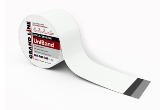 картинка Лента герметизирующая Grand Line UniBand самоклеящаяся 3мх15см RAL 9003 белая Центр Кровли