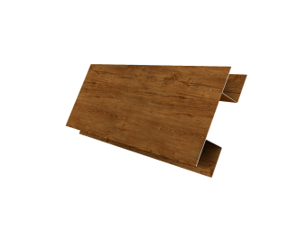 картинка Планка H-образная Экобрус 0,45 Print Elite Golden Wood TwinColor (3м) Центр Кровли